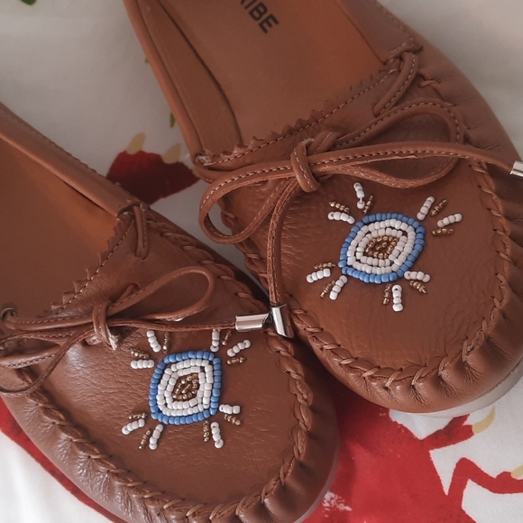 Five Tribe Size 10 Brown Flats Shoe - Picture 3 of 6